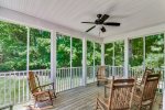 Huge Screened Out Porch Looks Out Over a Park-Like View